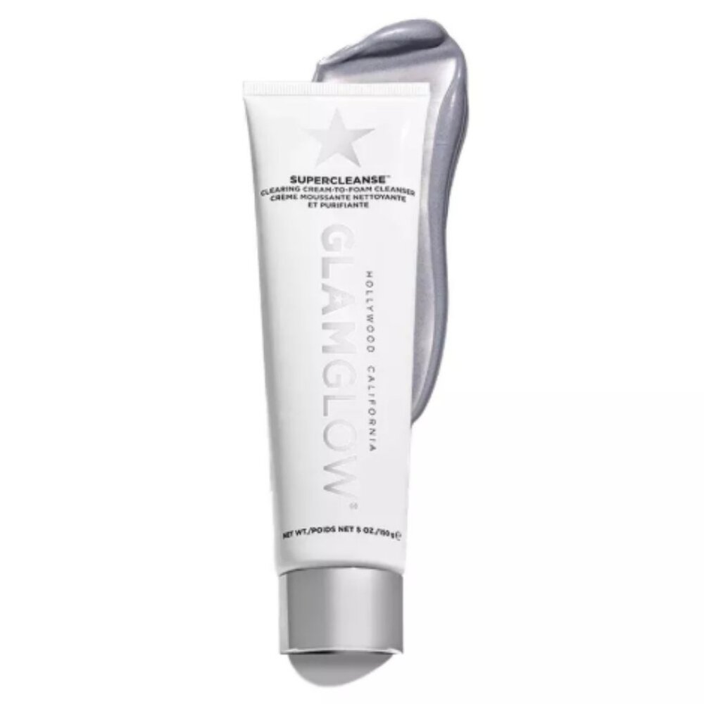 New! GlamGlow Supercleanse Clearing Cream-To-Foam Cleanser
